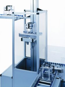 Cleanroom Conveyor System with lifts and turn tables