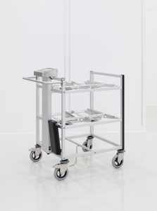 RFID trolley for the cleanroom