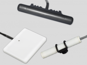 RFID Antennen Drei RFID Antennen für die automatische Produktidentifikation im Reinraum.