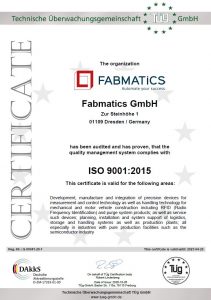 QM CERTIFICATE ISO9001-2015