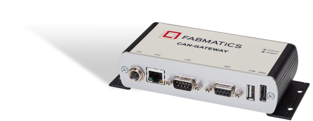 Fabmatics RFID CAN Gateway with CAN, Ethernet and RS232 interfaces